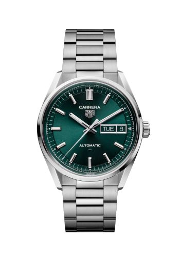 TAG Heuer Carrera Day Date Stainless Steel / Green / Bracelet